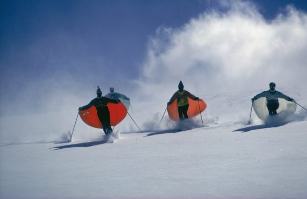 Caped Skiers